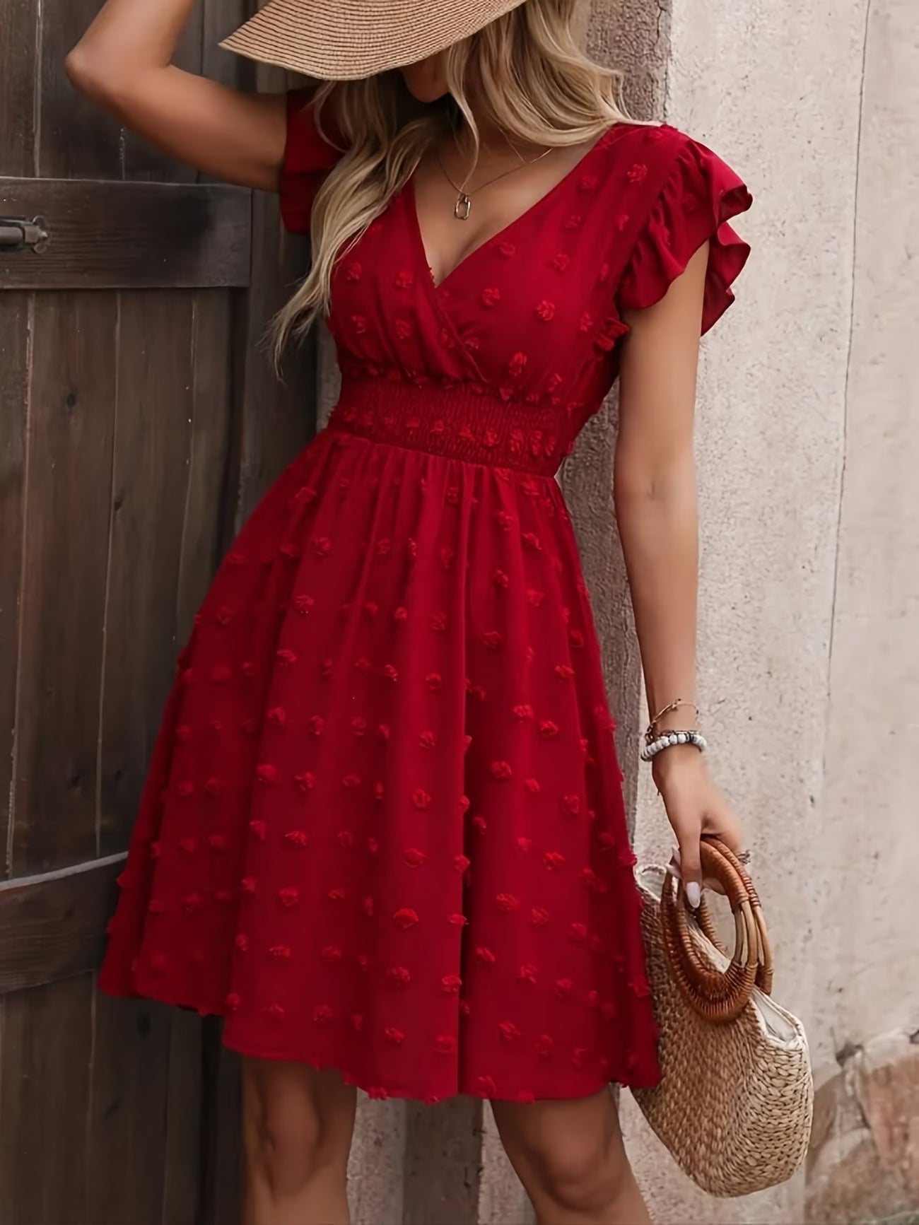 Vestido-Vermelho-Com-Manga
