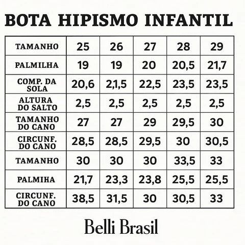 Bota de Hipismo de Couro Infantil