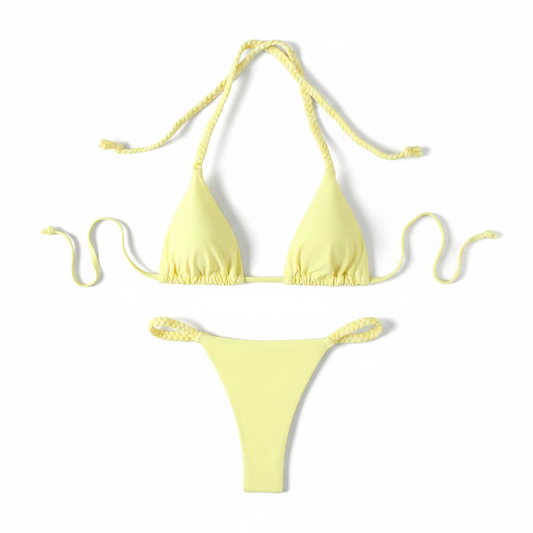 Biquíni Amarelo - Fundo Branco