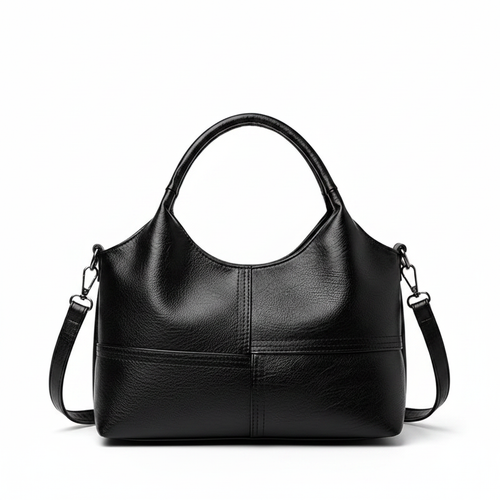 Bolsa Tiracolo Preta - Fundo Branco