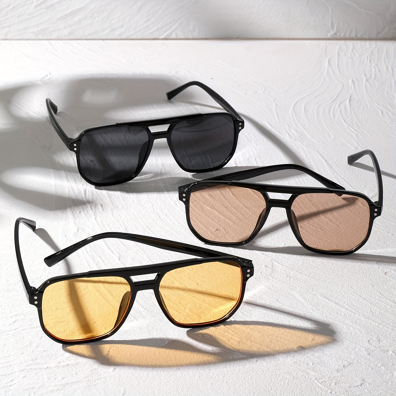 Óculos-De-sol-Vintage-Madri-Kit 3Unid