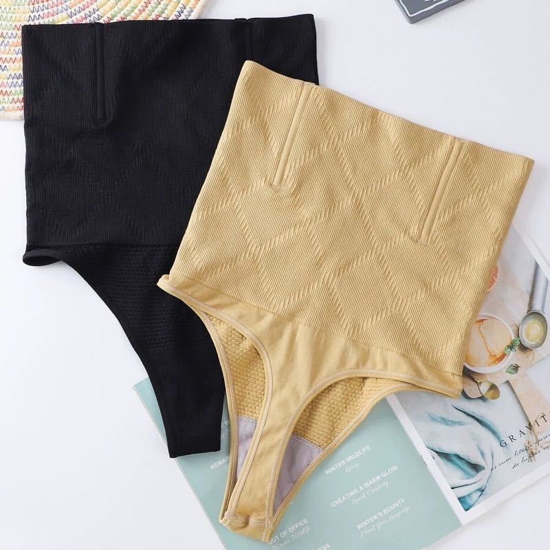 Calcinha Cinta Modeladora Cintura Alta Compressão Fio Dental Duplo