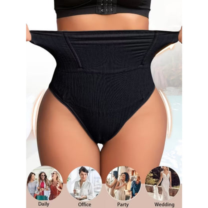 Calcinha Cinta Modeladora Cintura Alta Compressão Fio Dental Duplo