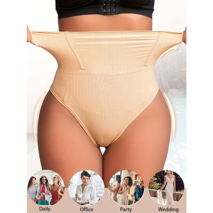 Calcinha Cinta Modeladora Cintura Alta Compressão Fio Dental Duplo